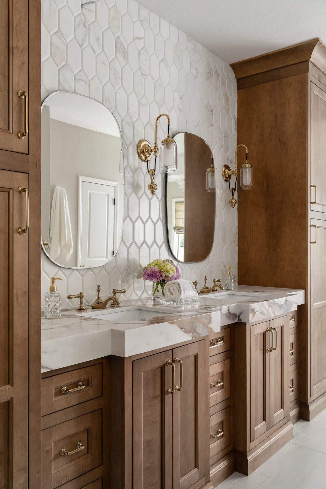 Luxury master bathroom vanity